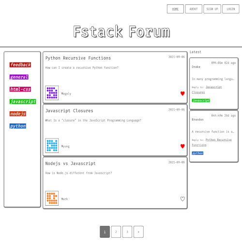 fstackforum project screenshot